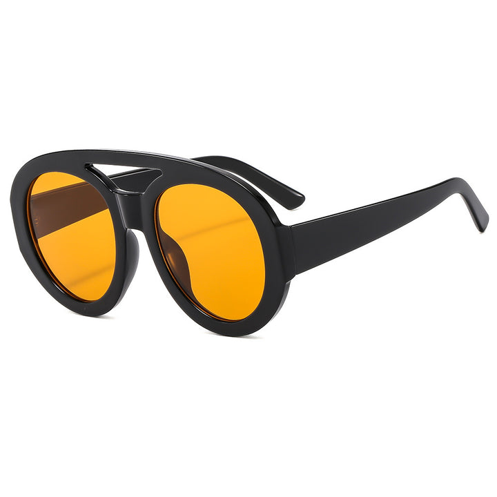 Dame Mote Solbriller i futuristisk oversized-design Skanto