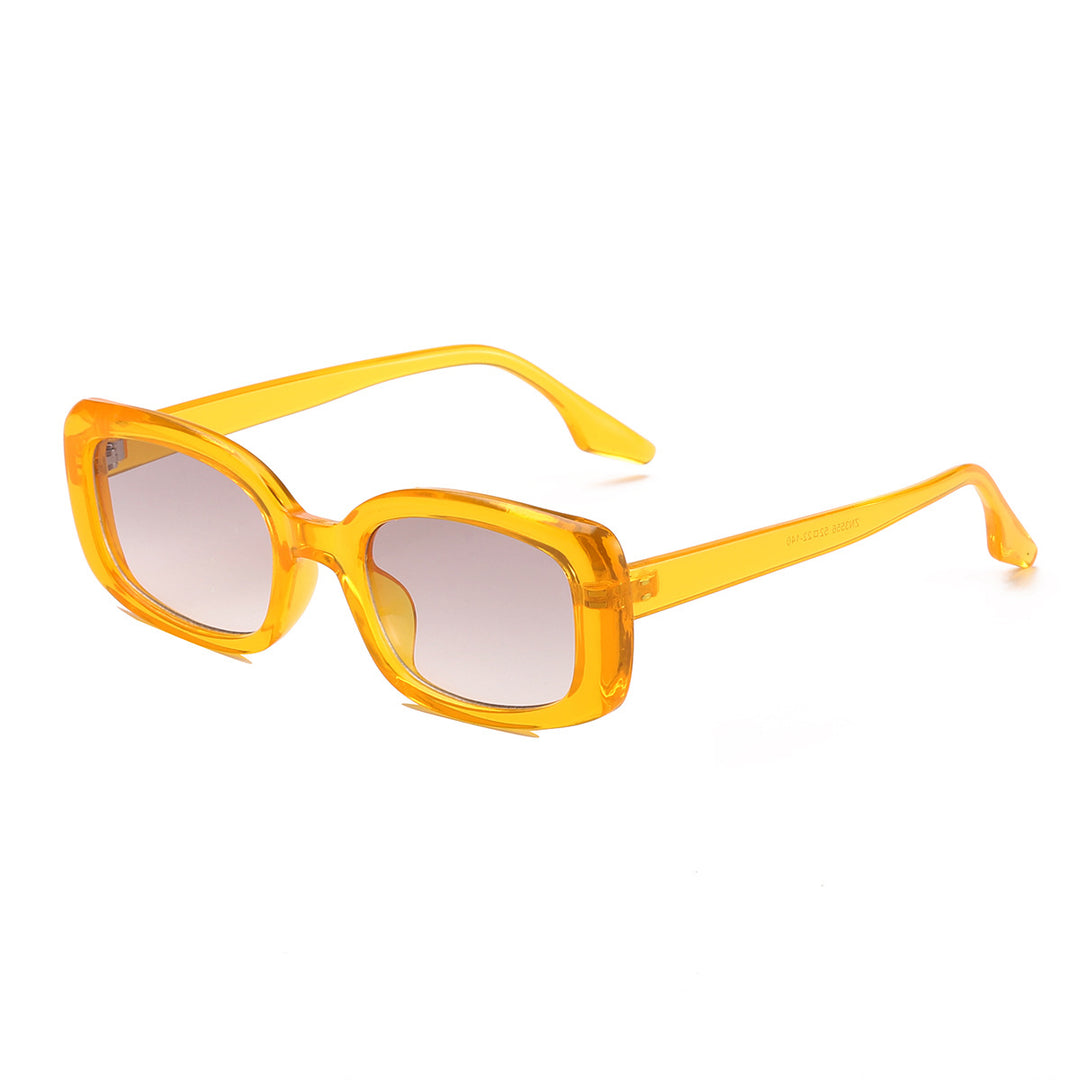Dame stor kvadratisk solbrille med moderne ramme og UV-beskyttelse Skanto