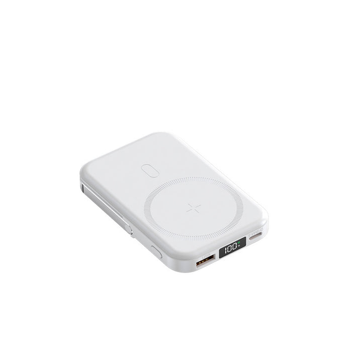 Bærbar Qi Powerbank med digital skjerm Skanto