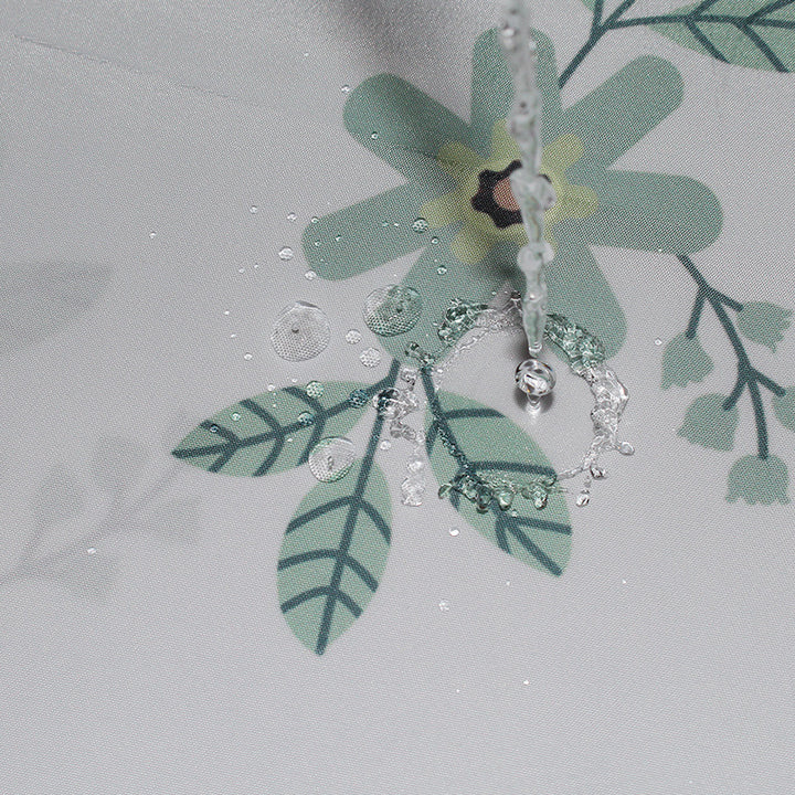 Kvinne Vintage Blomstertrykk Dusjforheng Skanto