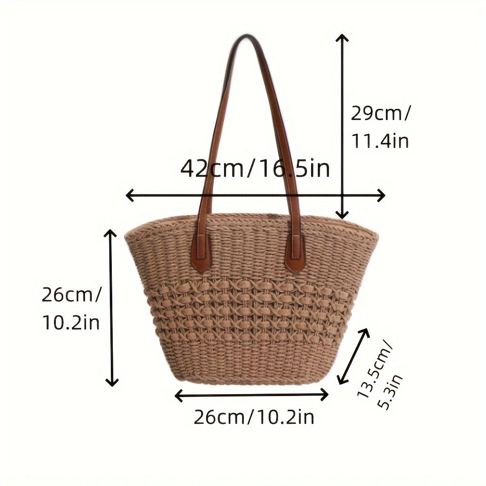 Elegant Flettet Tote Bag Skanto