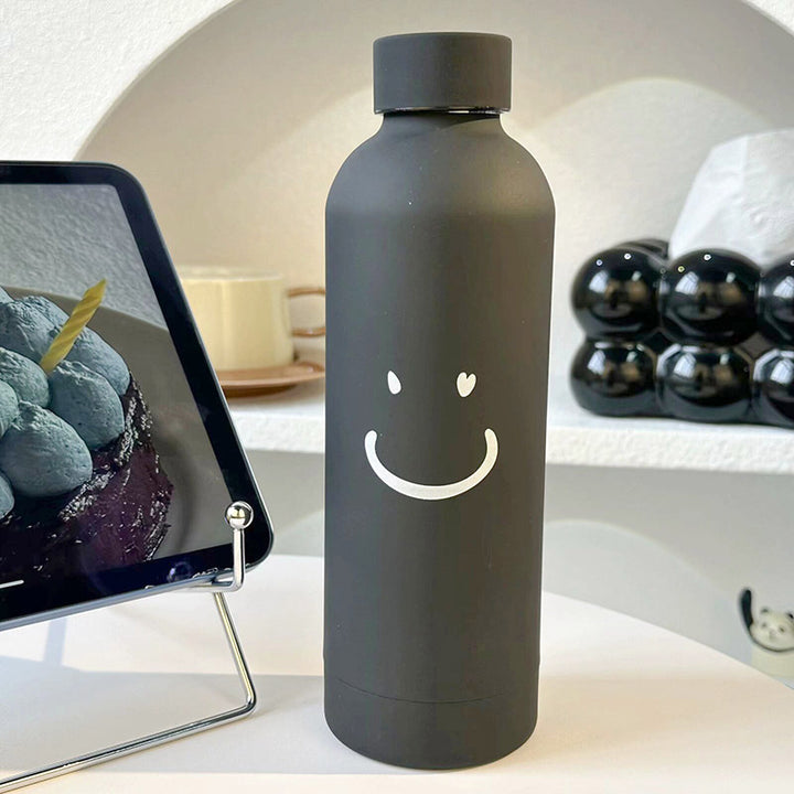 Damen Isolierflasche mit fröhlichem Smileys-motiv Skanto