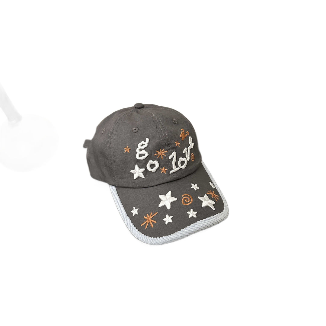 Kvinne Brodert Stjerne Mønster Baseball Caps Skanto