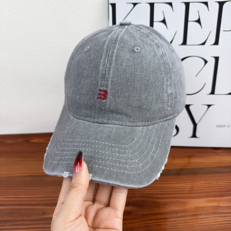 Unisex Slittet Bomull Baseball Caps Skanto 1784083761