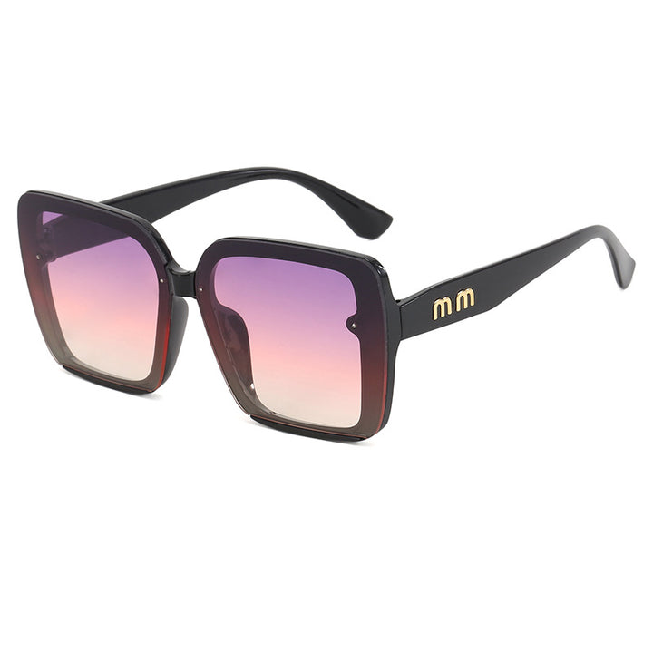 Dame moteriktig kvadratisk solbrille med gradientlinser Skanto