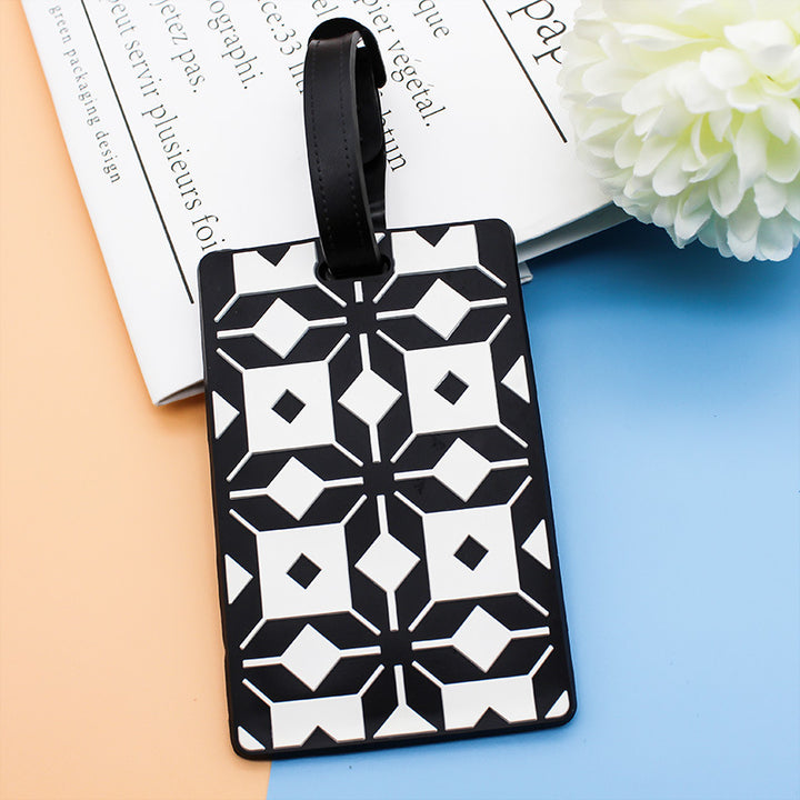 Unisex Geometric Pattern Luggage Tag Skanto