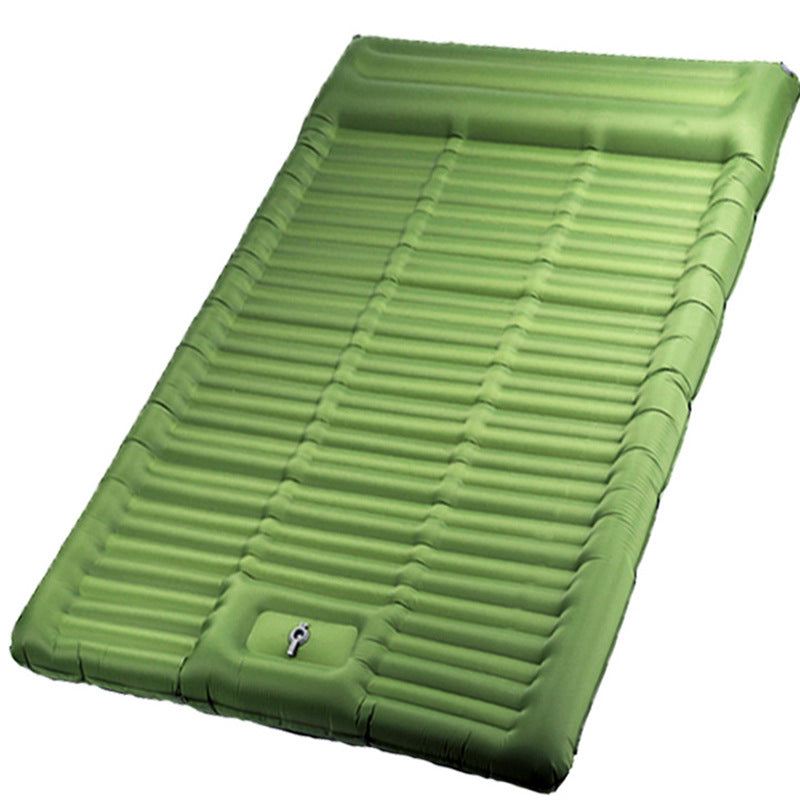 Behagelig og oppblåsbar liggeunderlag med ergonomisk hodepute Skanto