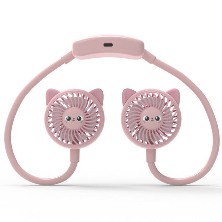 Unisex bærbar Mini Vifte Hodetelefoner Skanto