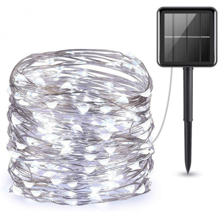 Ultra-fleksible sol mikro-LED eventyr lys med vanntett bakkenmontert panel Skanto