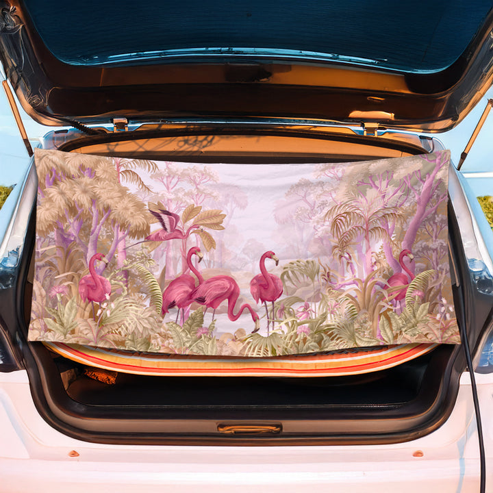 Bagasjeromsmatte med kreativt flamingo-design Skanto