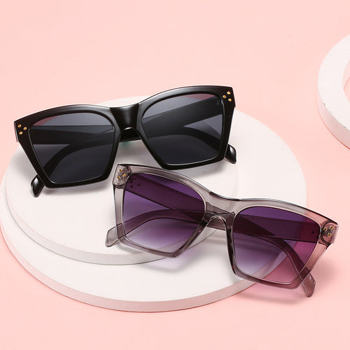Dame stor moteriktig solbrille Skanto