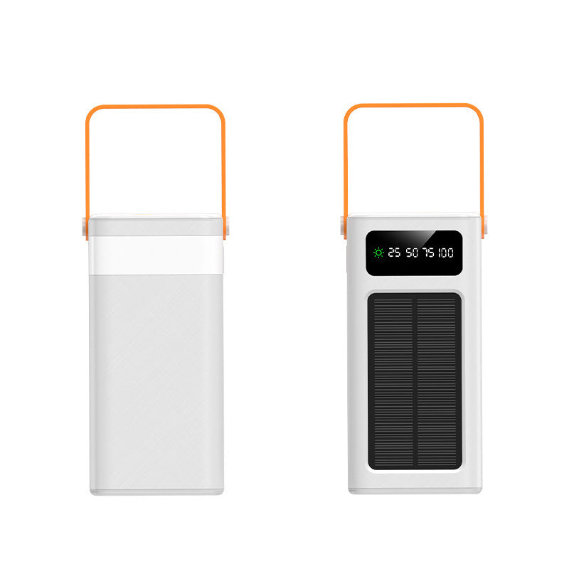 Bærbar solcelledrevet powerbank med LCD-skjerm og ergonomisk bærehåndtak Skanto