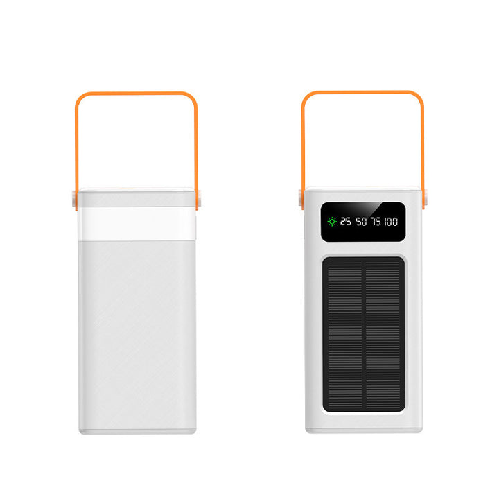 Bærbar solcelledrevet powerbank med LCD-skjerm og ergonomisk bærehåndtak Skanto