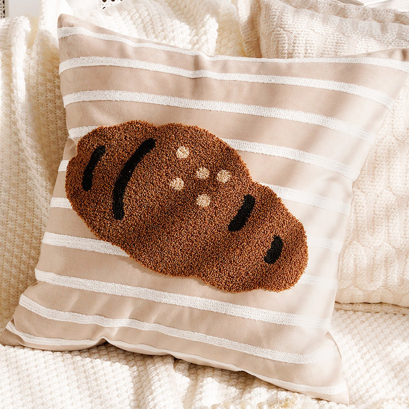 Damer Strukturert Putetrekk med Elegant Stripet Design Skanto