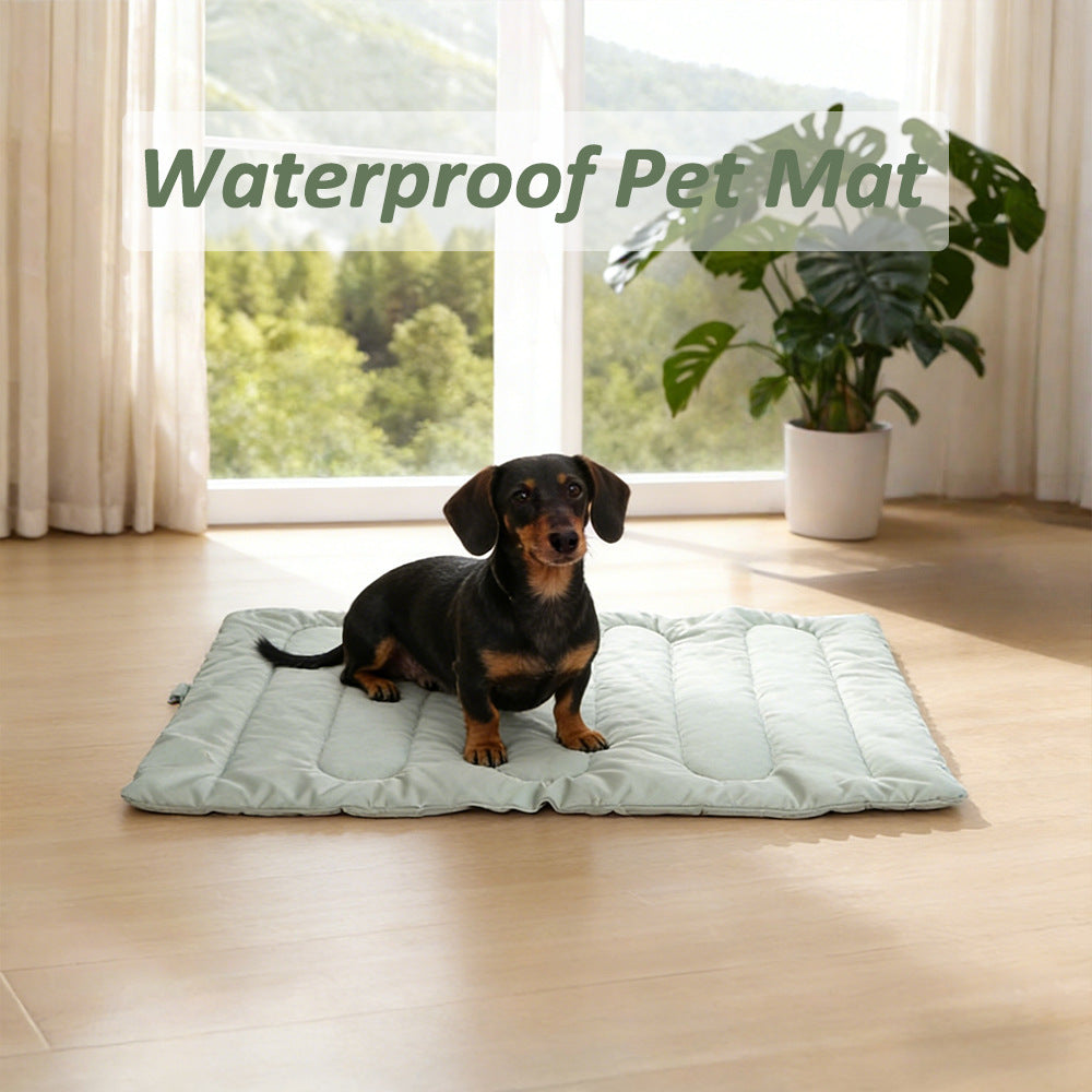 Bærbar quiltet hundesovematte