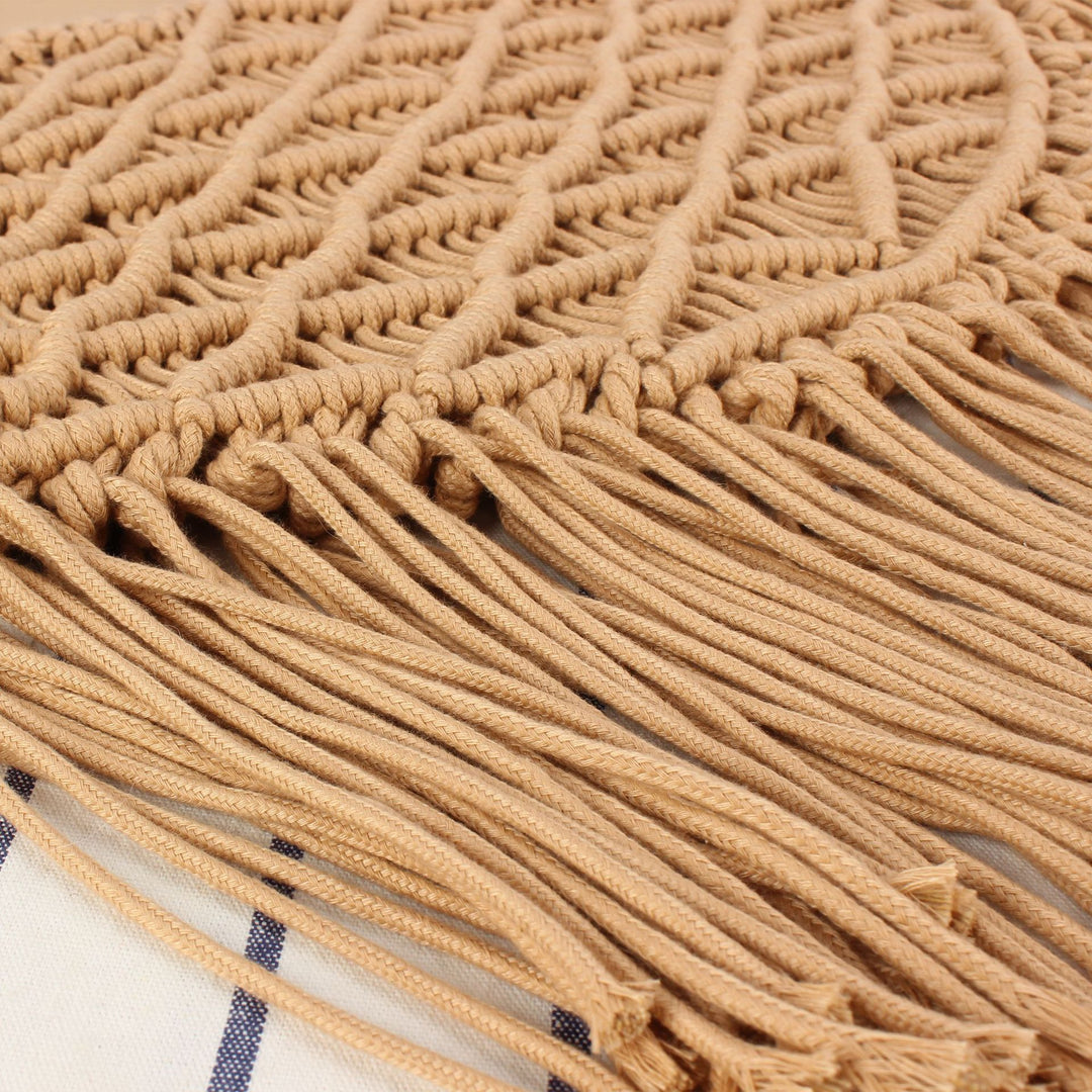 Kreativ Makramee Bag med Frynsete Design Skanto