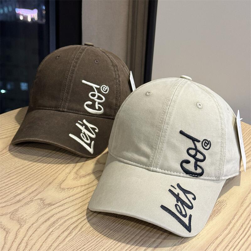 Kvinners brodert casual bomull baseball caps Skanto