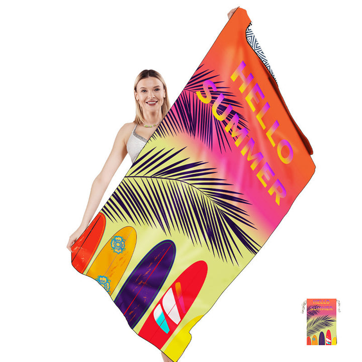 Strandhåndkle med kunstnerisk mandala-design Skanto