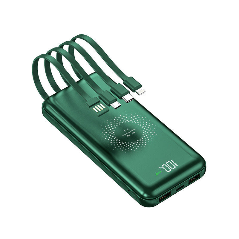 Powerbank med integrert multi-ladekabel for Skanto