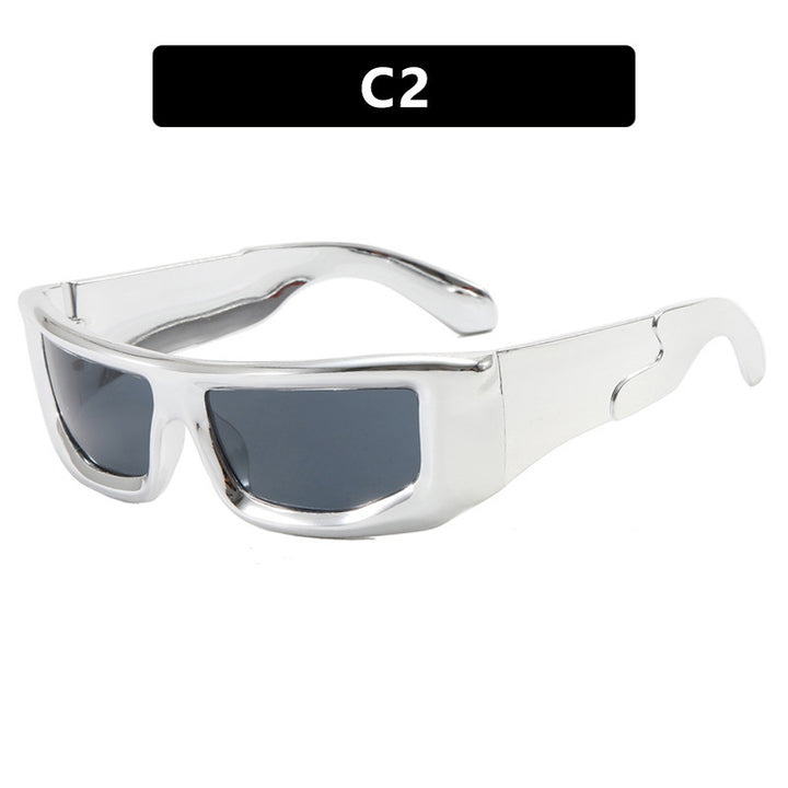 Dame sporty solbriller med stilfull metallramme Skanto