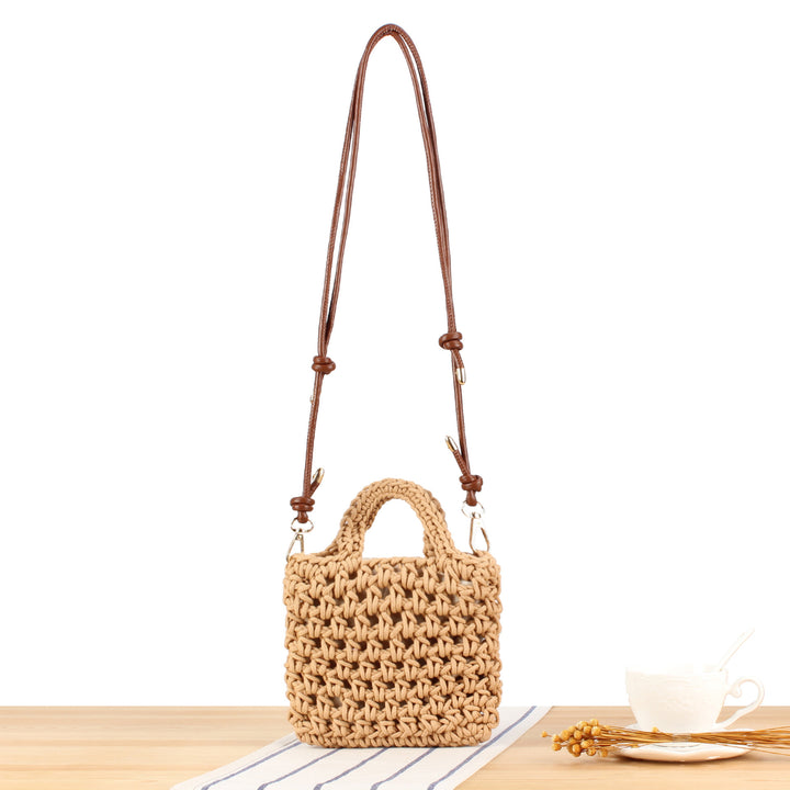 Handmade macrame handbag with adjustable shoulder strap Skanto