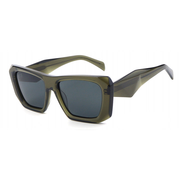 Dame oversized solbriller med unik, moderne ramme Skanto