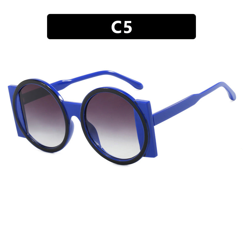 Dame oversized solbrille med kvadratisk ramme og UV-beskyttelse Skanto