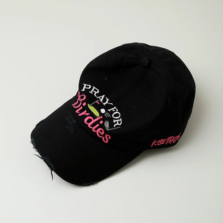 Kvinnebrodert slitt baseballcaps Skanto