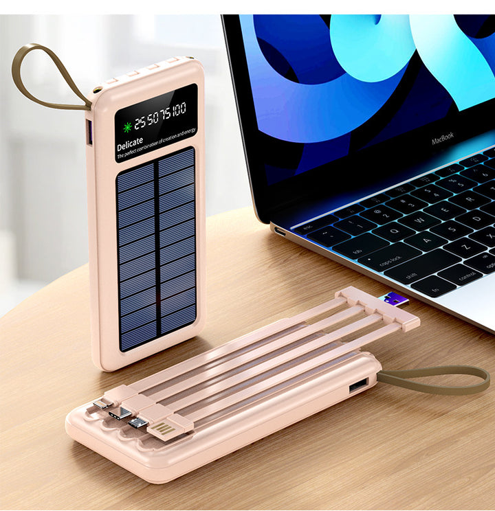 Solenergilader med multifunksjonelle ladekabler Skanto