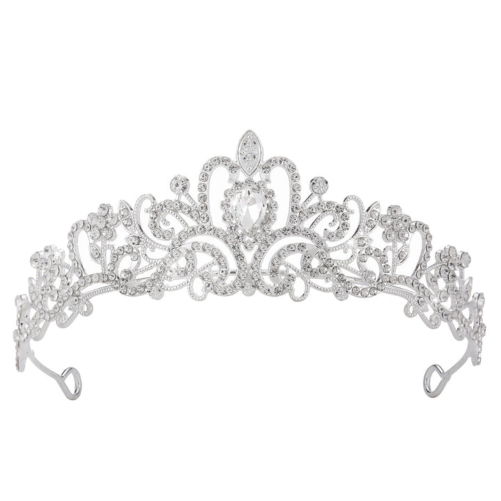 Damer Glitrende Krystall-Tiara med filigran design Skanto