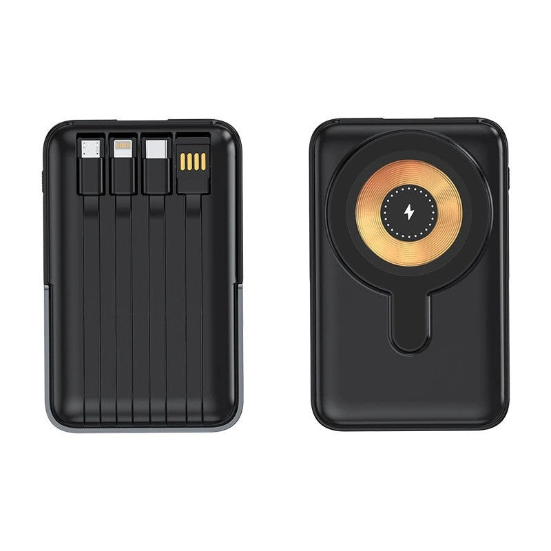 Bærbar Powerbank med multifunksjonelle ladekabler Skanto