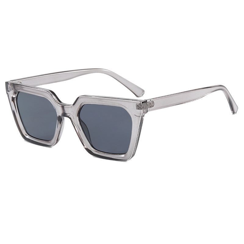 Dame geometrisk solbrille i luksuriøs acetatramme Skanto