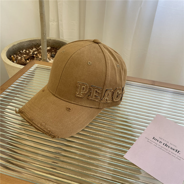 Kvinne Slitt Grafisk Fred Baseball caps Skanto