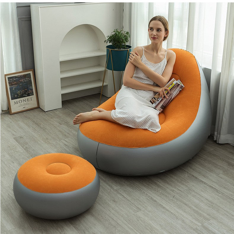 Kvinne oppblåsbar komfortsofa med ergonomisk ryggstøtte Skanto