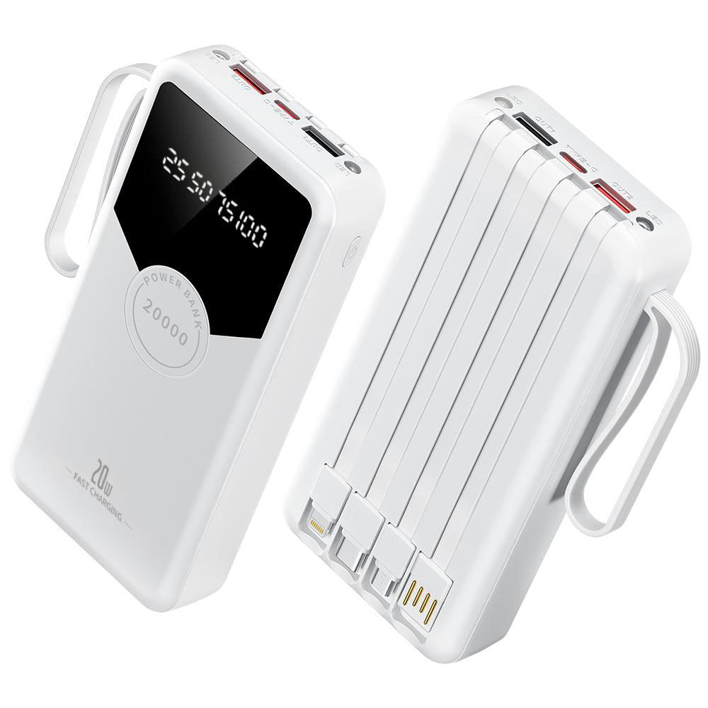 Powerbank med hurtiglading og LED-skjerm Skanto