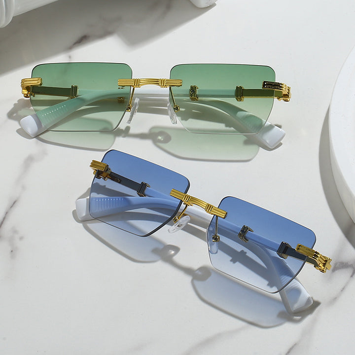 Dame Geometrisk Solbrille Skanto