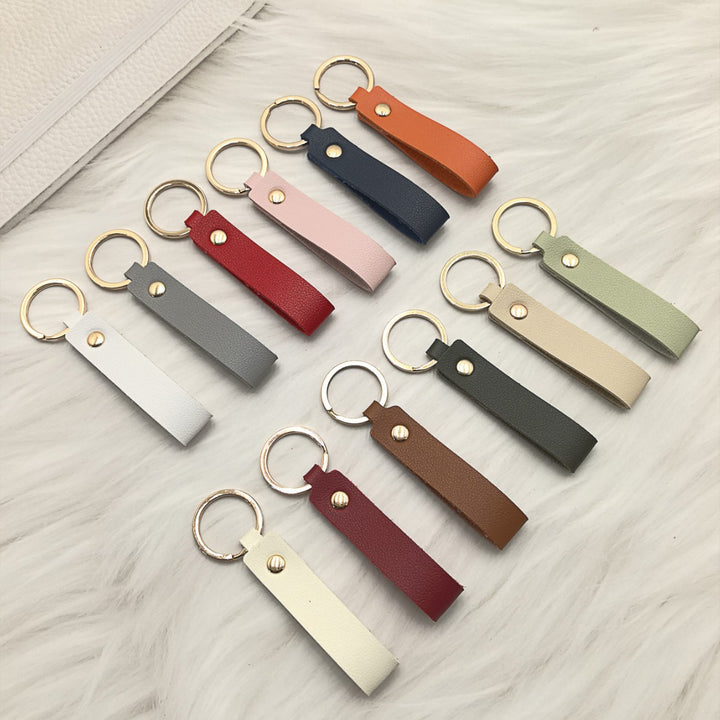 Unisex nøkkelring i høy kvalitet av kunstskinn med stiløs design Skanto