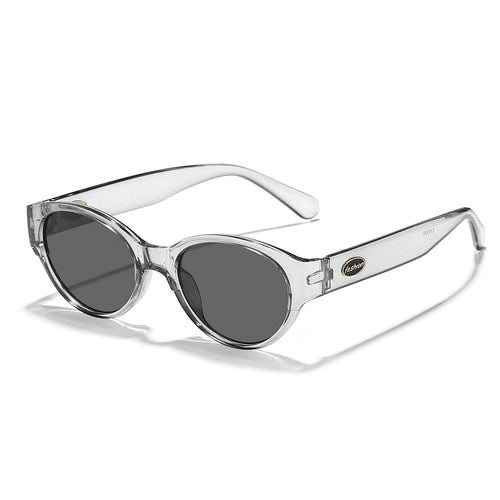 Dame moteriktig solbrille med transparent ramme og ergonomisk design Skanto