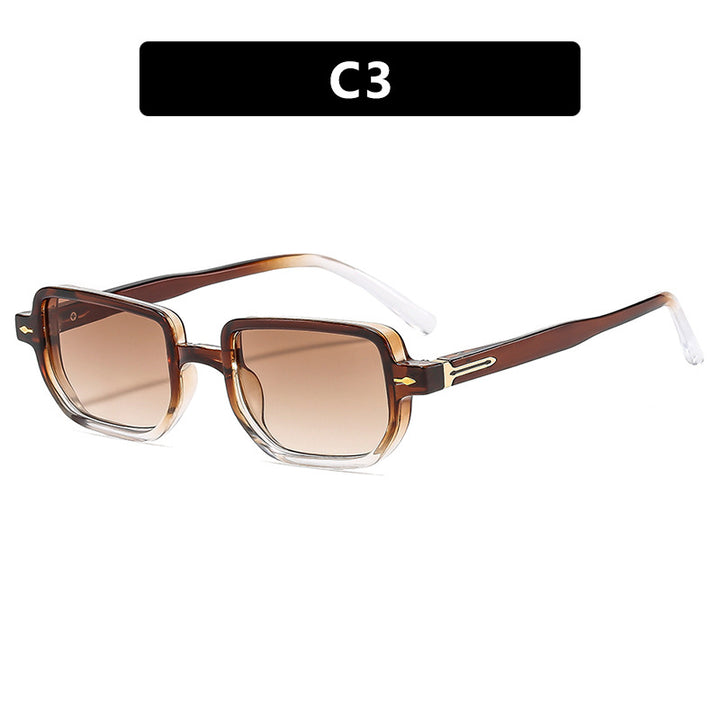 Dame kvadratisk solbrille med elegant design og polariserende glass Skanto