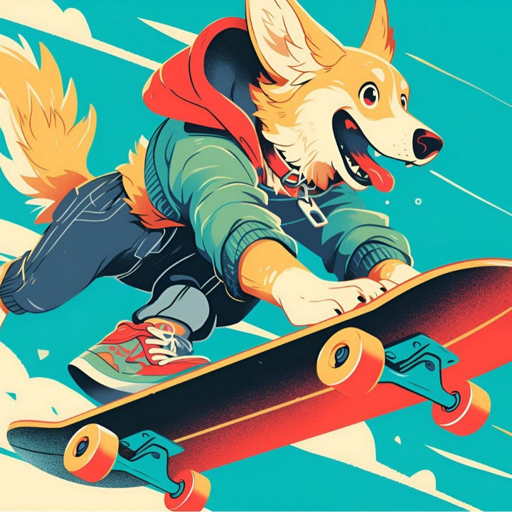 Unicorn-tema Grafisk Skateboard Skanto