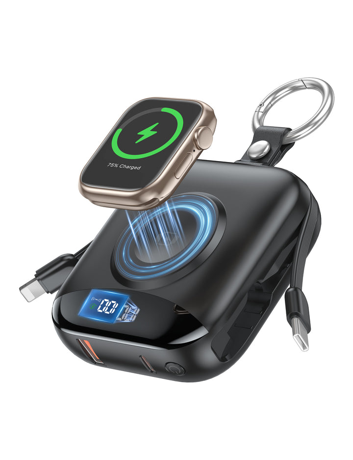 Bærbar Trådløs Powerbank med Innebygd LED-skjerm Skanto