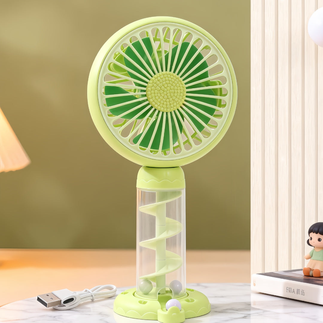 Damer Bærbar Mini-USB-vifte med kreativ spiraldesign Skanto