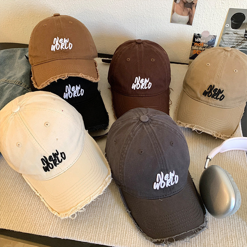 Unisex Distressed Signature Baseball Cap Skanto