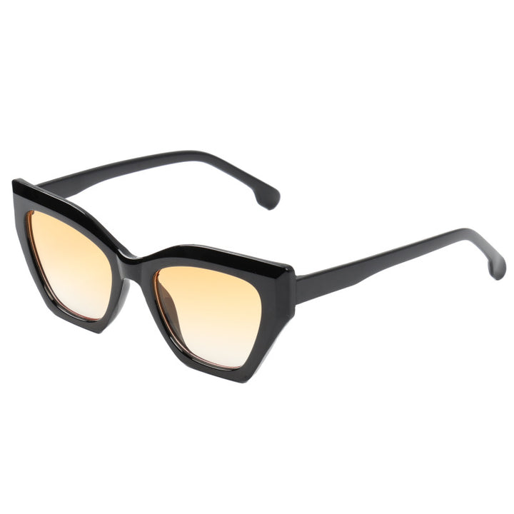 Dame Cat-Eye solbriller med originalt mønster Skanto