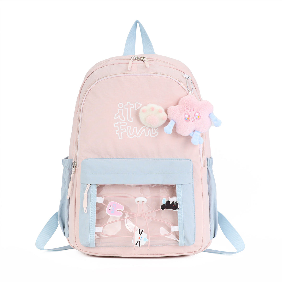 Ryggsekker med gjennomsiktige frontlommer fra Skanto