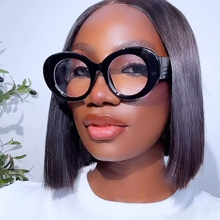 Dame ekstravagant solbrille med kreativ ramdesign og beskyttende UV-filter Skanto