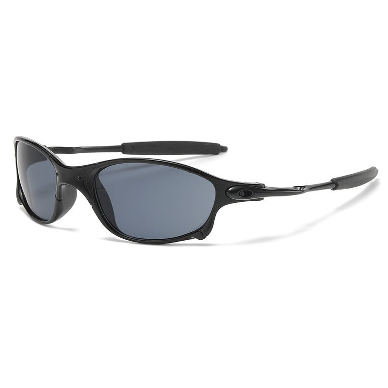 Unisex nan sportiv Wraparound solbrille med polariserte glass og rutsje-frie stenger Skanto