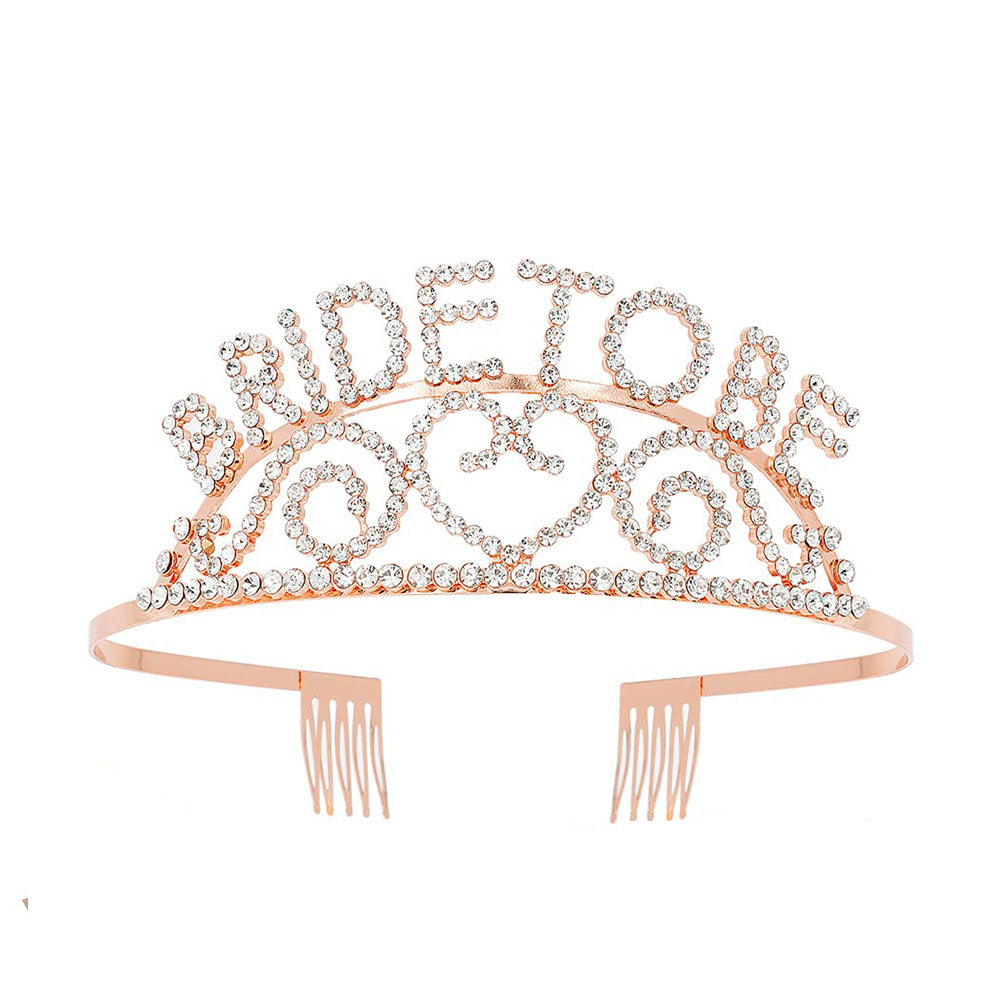 Dame Glitrende Tiara med Hjerte Motiver Skanto