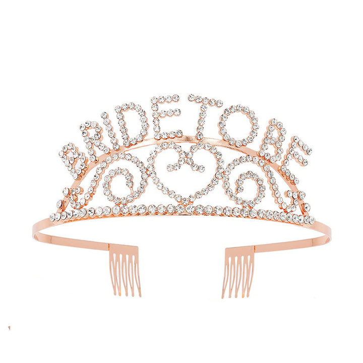 Dame Glitrende Tiara med Hjerte Motiver Skanto