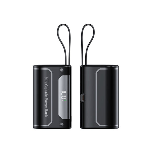 Kompakt Mini-Powerbank med Digital LED-display Skanto